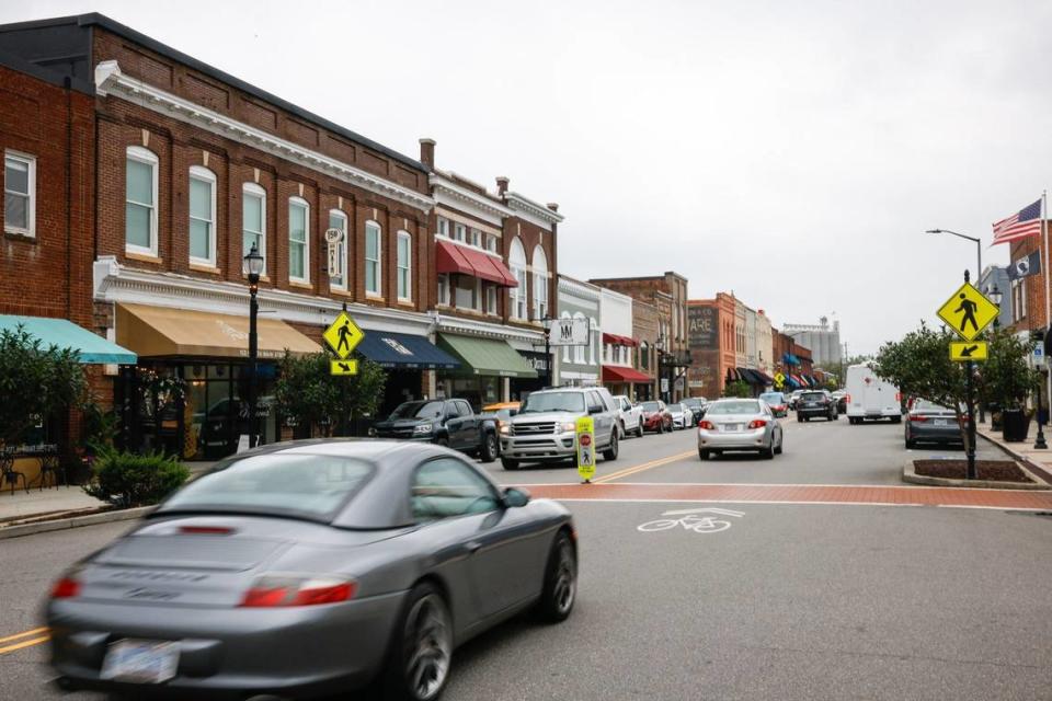 Main Street in downtown Mooresville is seeing more traffic as more housing development continues in the city itself, as well as surrounding areas. The town has been hit the hardest among other Lake Norman communities with exploding development and rapid growth that residents don’t want. Town officials are trying their best to control growth, but they keep coming.