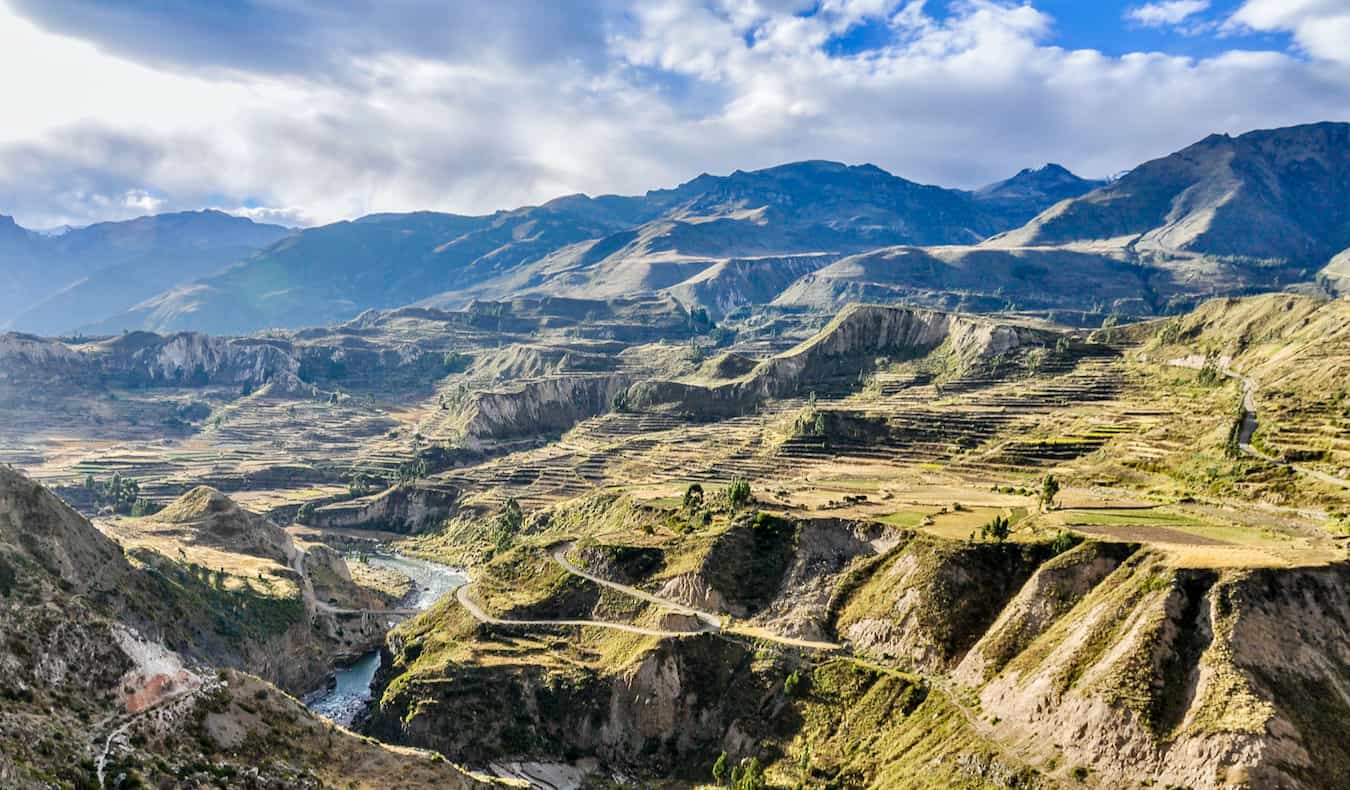 Sweeping views of Peru's massive Colca Valley