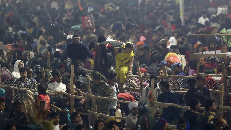 Makarson appears on Crowd Crush in Prayagraj on January 29, 2025. - Niharika Kulkarni/AFP/Getty Images