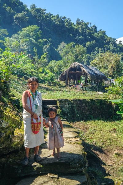 Indigenous Kogi woman with her child