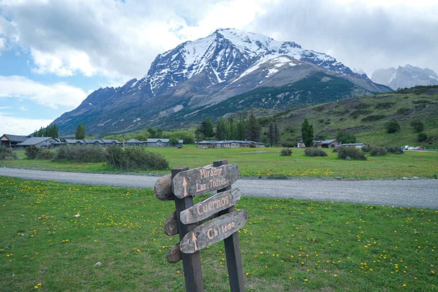 Long -distance walking mark