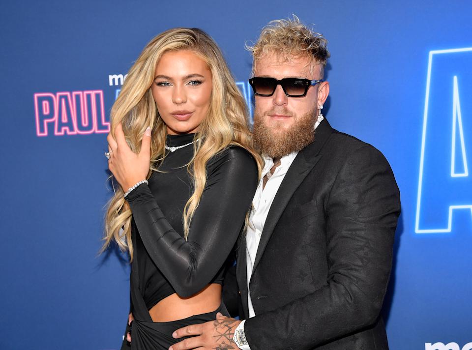 Jake Paul has been branded a HAB with his now-fiancé Jutta Leerdam. (Photo by Evan Agostini/Invision/AP)