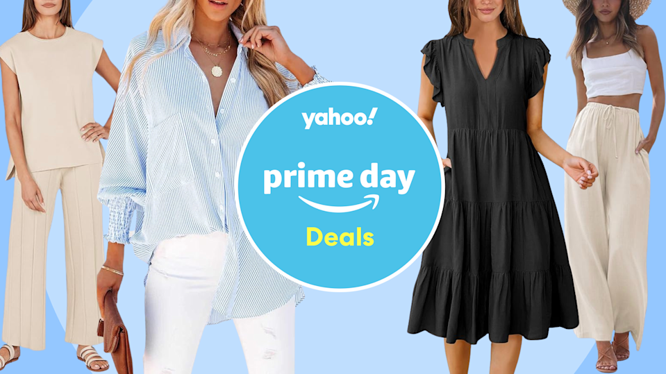 4 models on a blue background