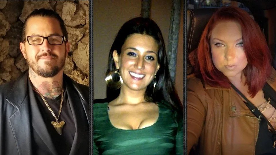 From left, Zach Abell, Aileen Seiden and Christina Araujo were involved in a romantic relationship known as a 