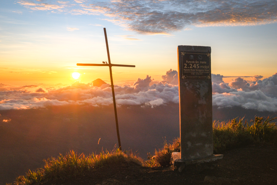 Sunrise over Enri Mountain