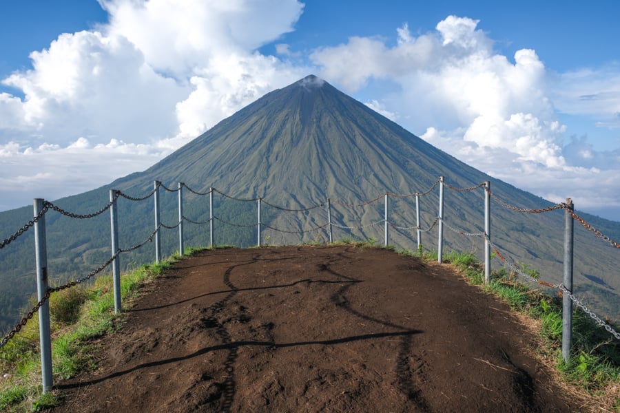 People are fiery and a view