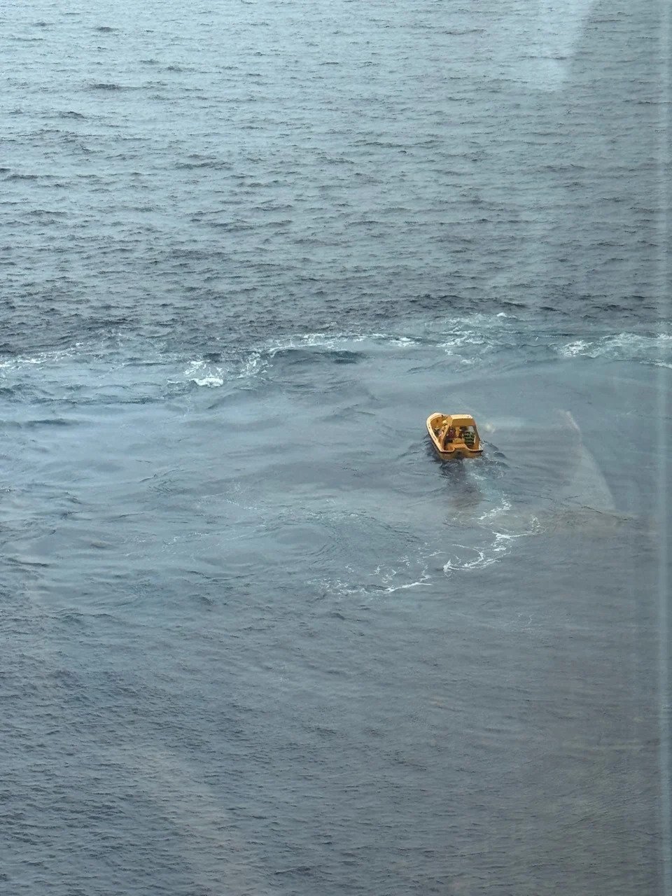 Disney's dream was to Fort Lauderdiel, Florida from the Bahamas when the father and the child went outside and were safely rescued by the ship's crew,