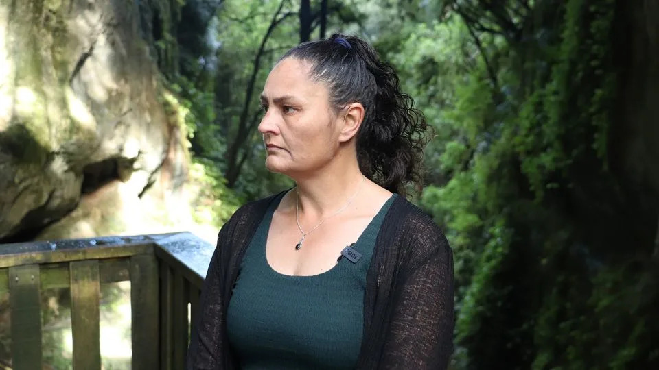 Cat, the mother of missing children, Jaida, Maverick, and Amb. New Zealand Police