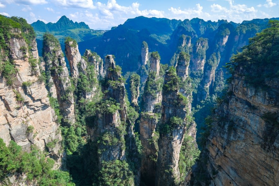 Divine Soldiers Gathering Shenbing Juhui viewpoint at Laowuchang Old House area in Zhangjiajie National Forest Park China