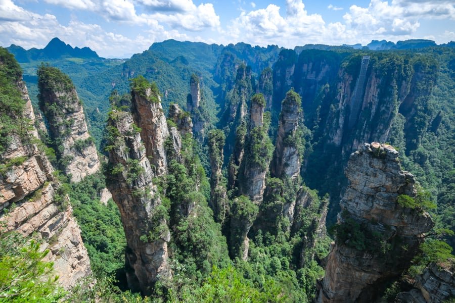 Military Parade Platform Yuebing Tai viewpoint at Zhangjiajie National Forest Park in China