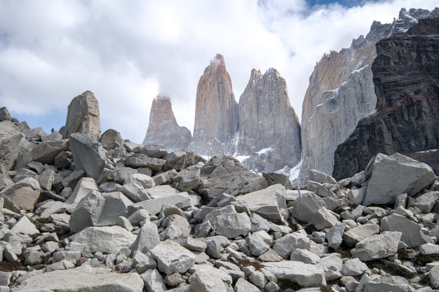 The first view of the towers