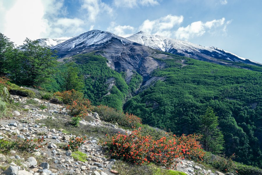 The first mountainous views