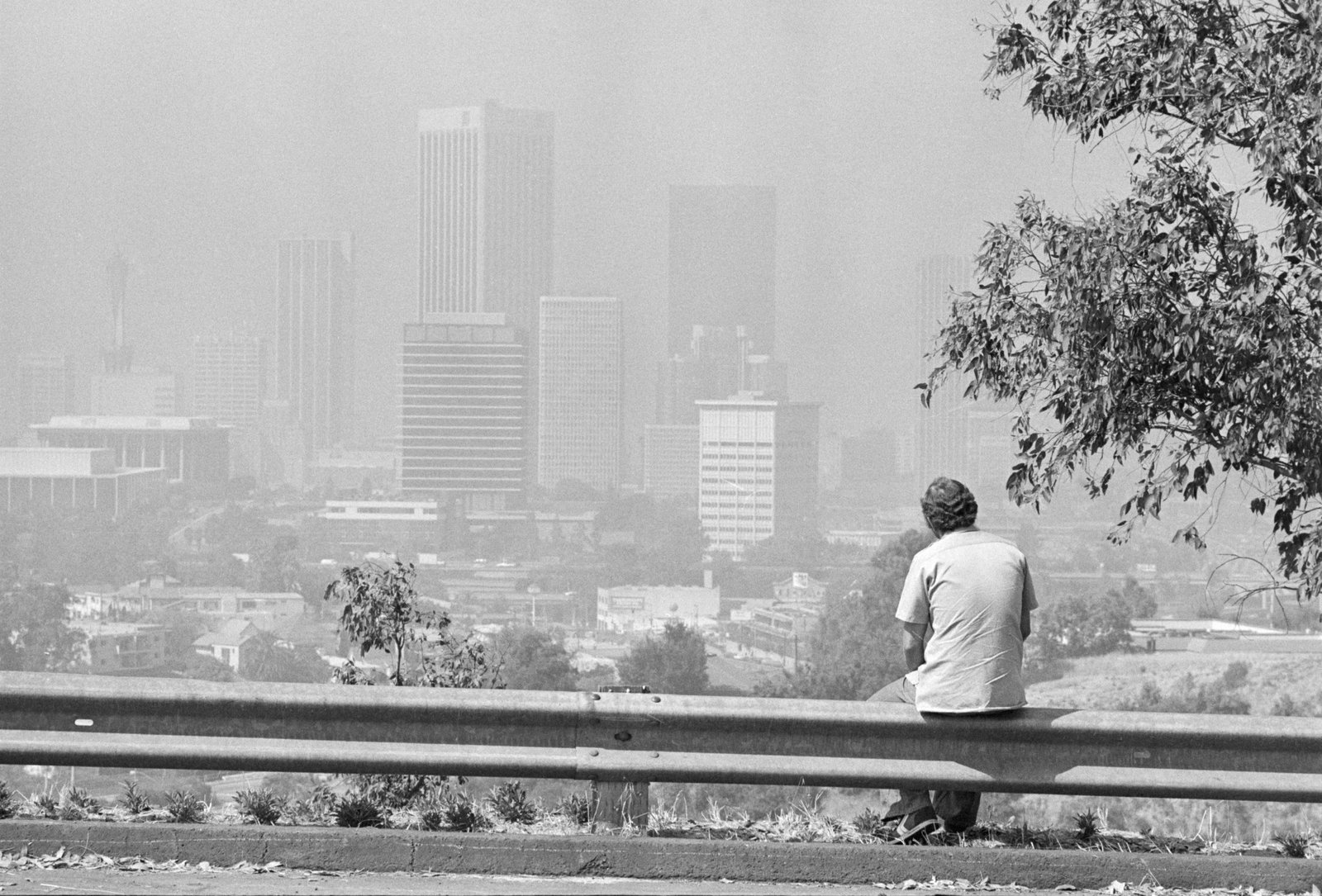 Image of smog-civered Los Angeles