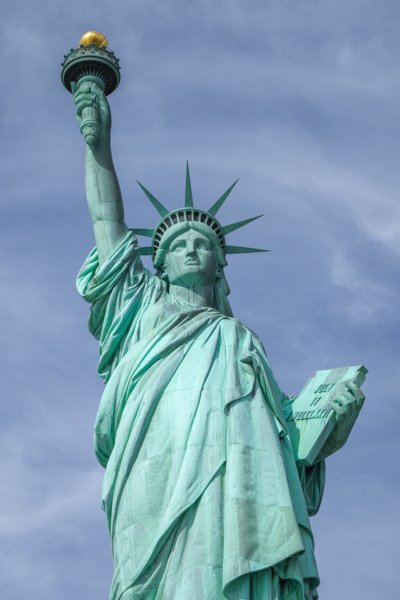 Statue of Liberty front profile