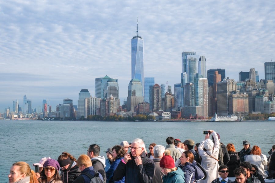 Ferry view of the Manhattan skyline