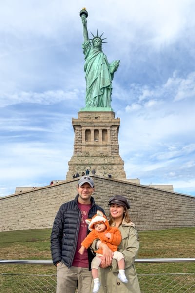 Pause with the Statue of Liberty in New York City