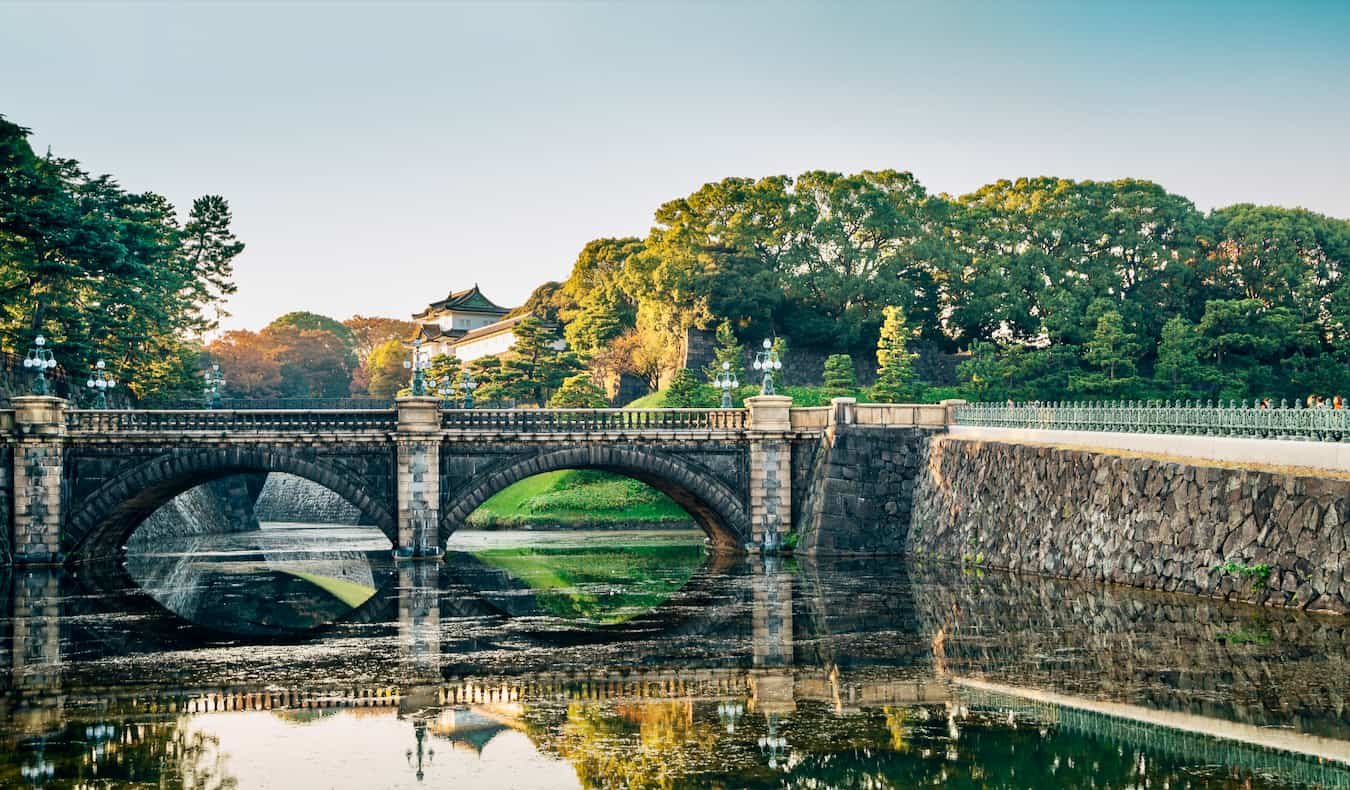 A peaceful park near the Imperial Palace in beautiful Tokyo, Japan