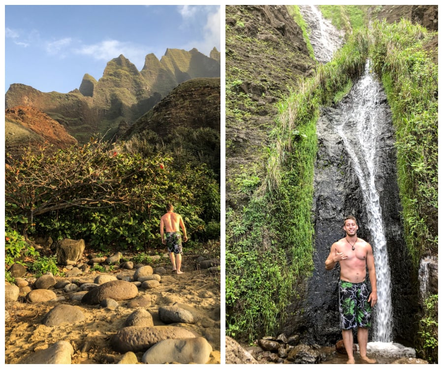 Hoolea Falls waterfall bathing