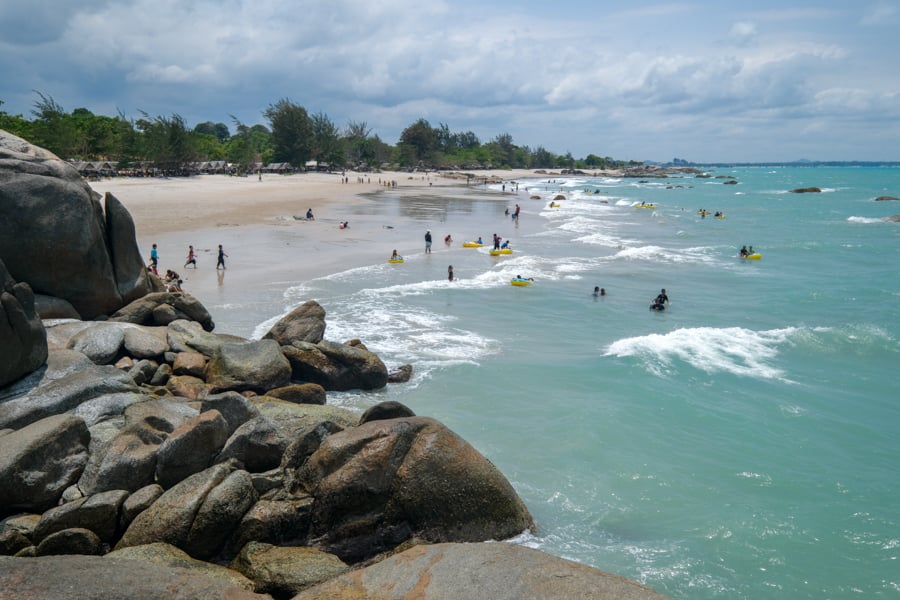 Batu Tunggal beach in Bangka