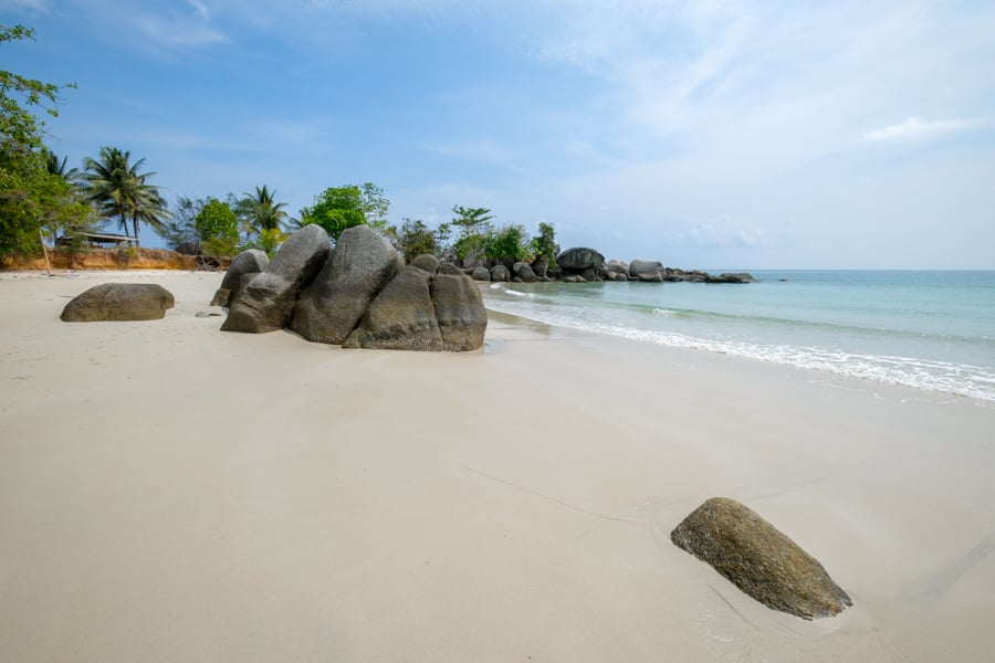 Siangau Beach in Bangka