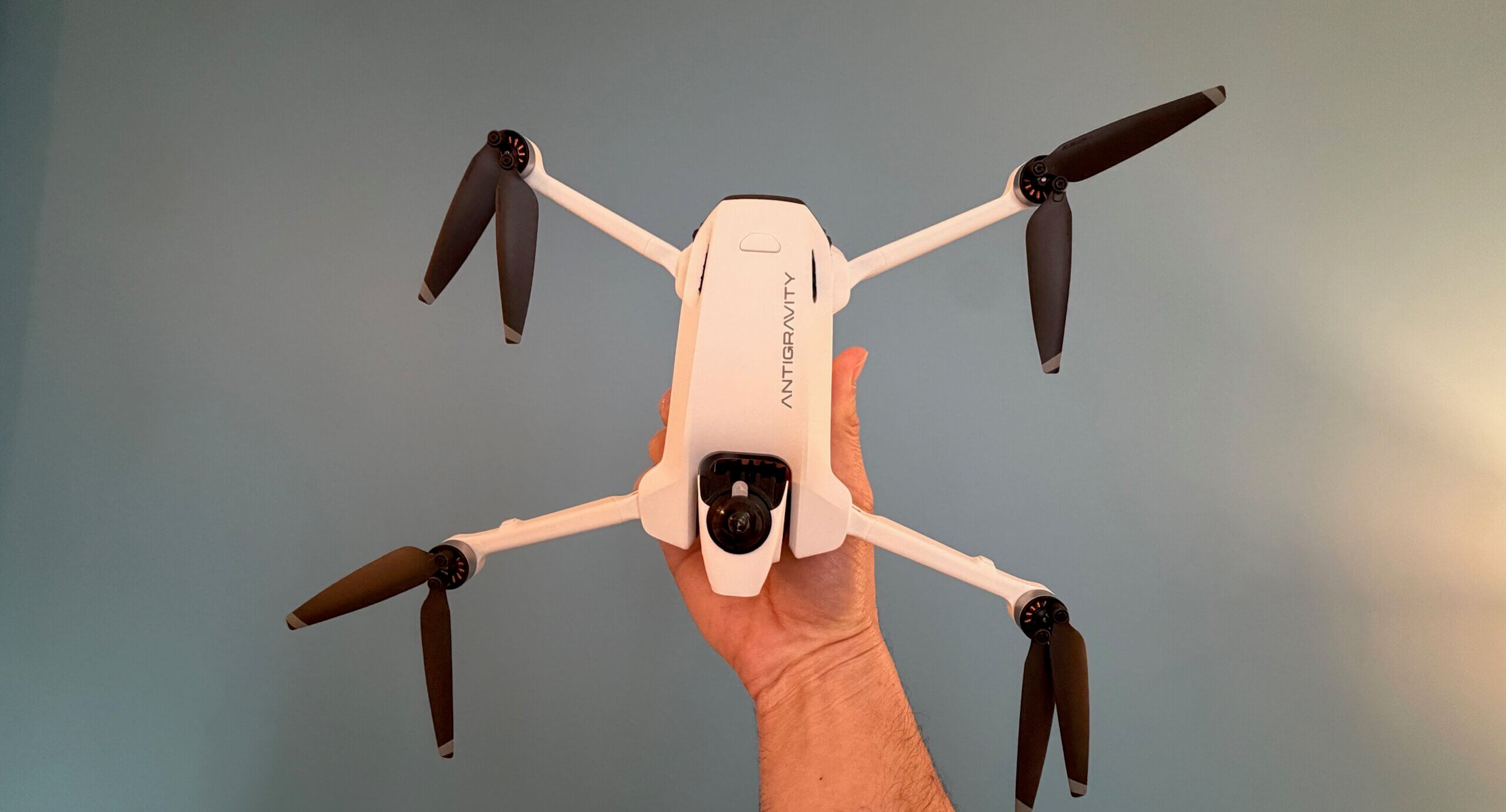 The Antigravity 360 A1 drone is on the table