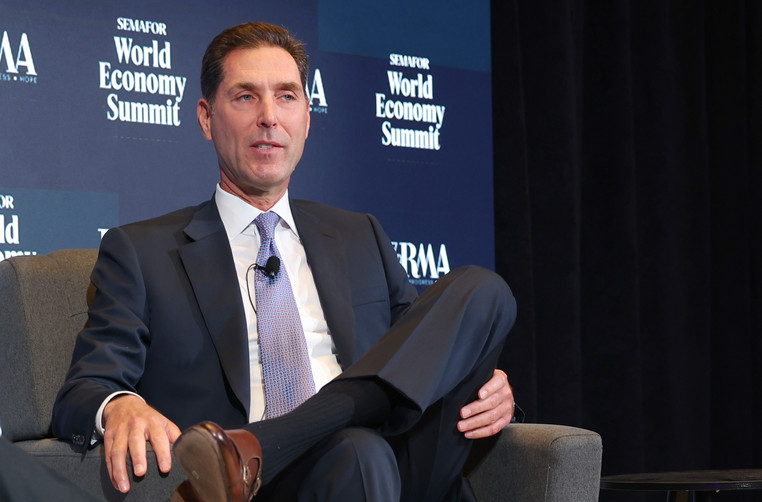 Stephen Ubl, President and CEO, PhRMA speaks on stage.