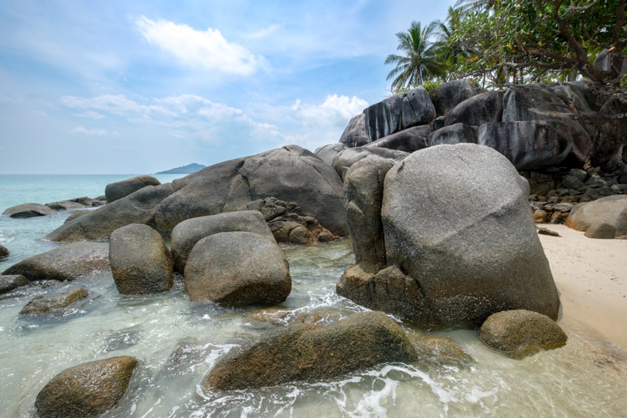 Siangau Beach on Bangka island in Sumatra, Indonesia