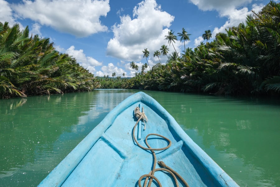 Boat ride on the Sampolawa river in Buton