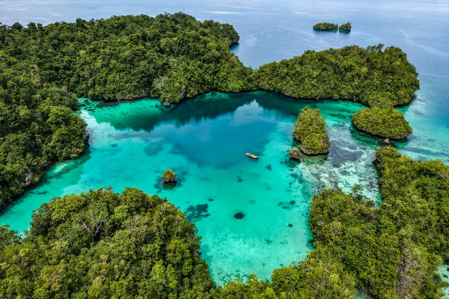 Drone pic of Liwu Wandala lake