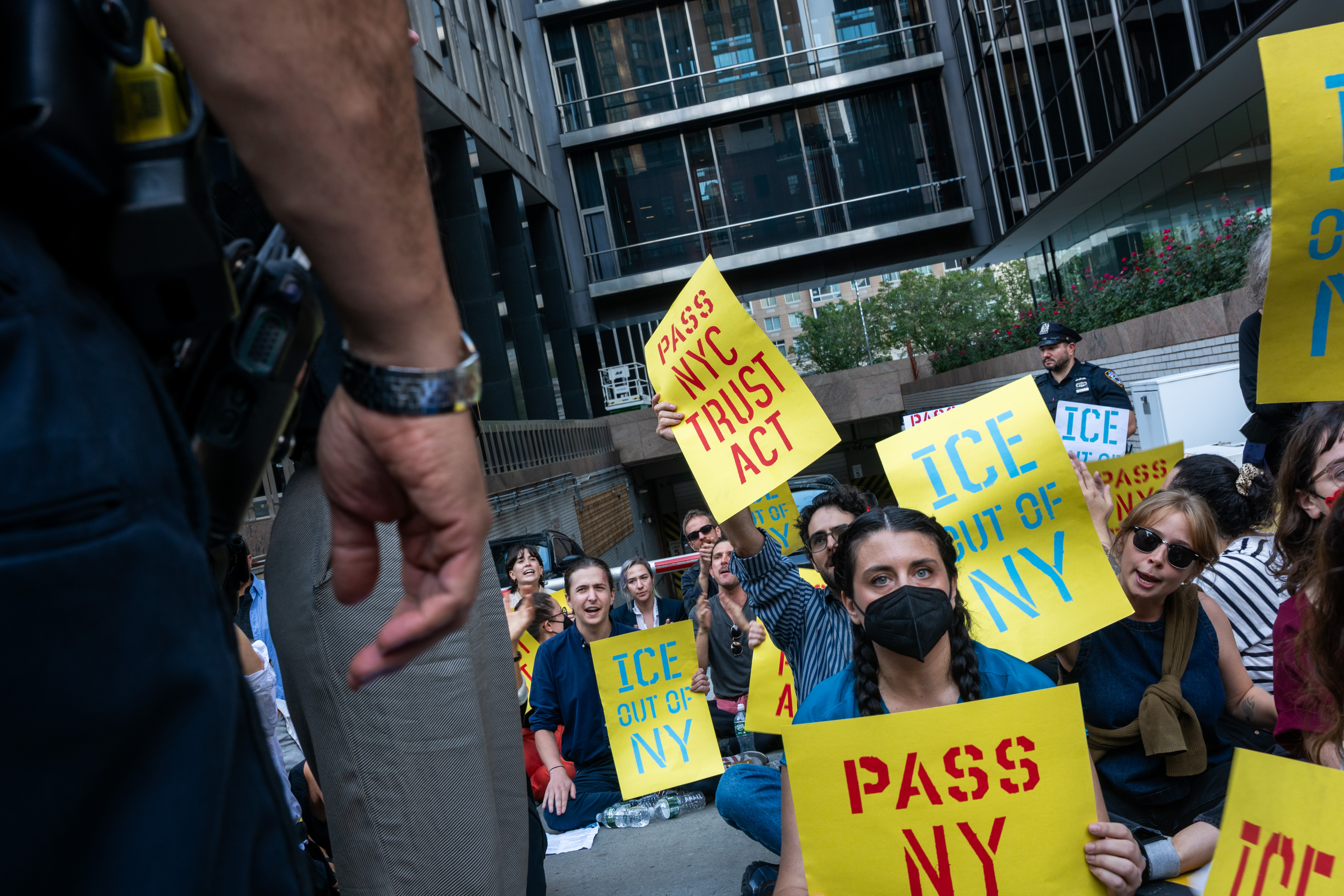 Gov. Kathy Hochul and state lawmakers passed measures to limit federal immigration enforcement operations in New York.