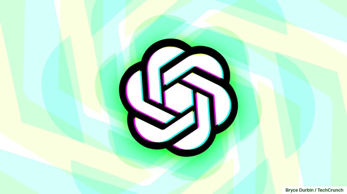 OpenAI logo in soaring pastel colors (Image source: Bryce Durbin/TechCrunch)