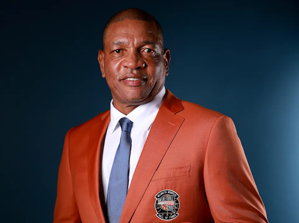 UNCASVILLE, CONNECTICUT - AUGUST 14: Doc Rivers poses for a portrait during the Naismith Basketball Hall of Fame Enshrinement tip-off celebration and awards gala at Mohegan Sun on August 14, 2026 in Uncasville, Connecticut. NOTE TO USER: User expressly acknowledges and agrees that, by downloading and or using this photograph, User is consenting to the terms and conditions of the Getty Images License Agreement. (Photo by Elsa/Getty Images)