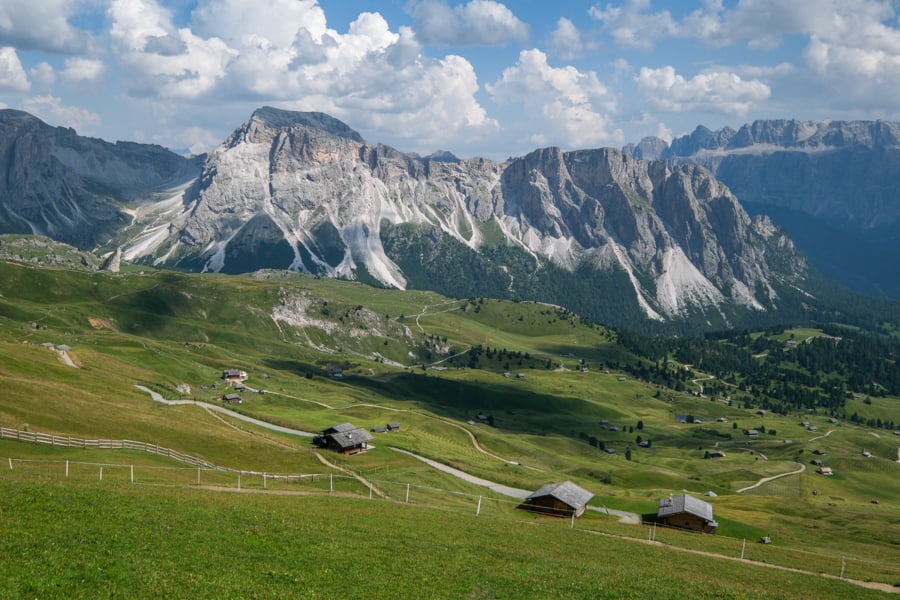 Trail below Seceda